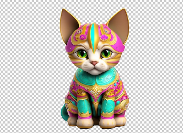 Cat wearing indian dress