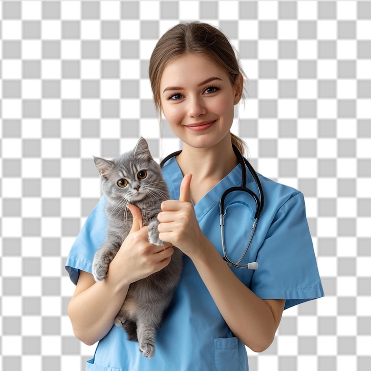PSD кошка с счастьем с девушкой psd png
