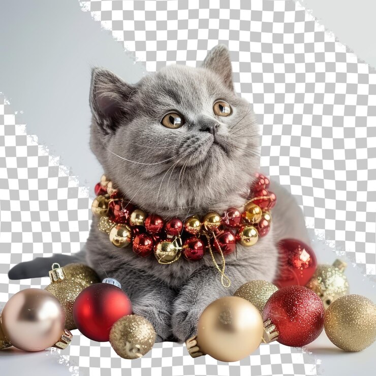 PSD a cat with a necklace that says  the name  on it