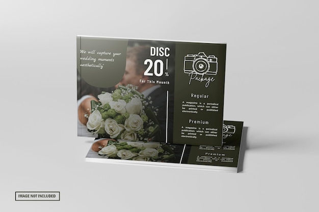 PSD catalog cover mockup