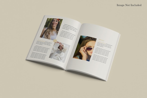 Mockup di catalogo magazine