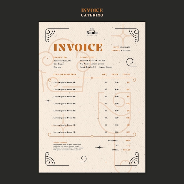 Catering  template design