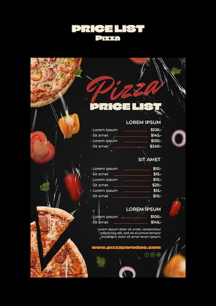 Catering template design