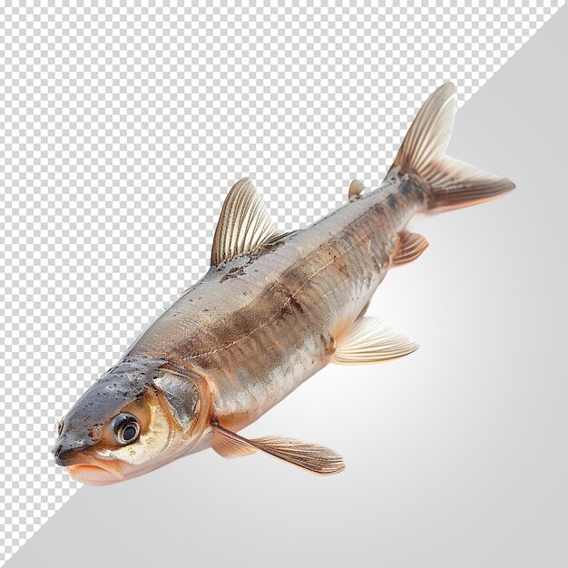 PSD catfish isolated on white background