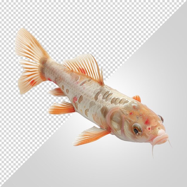 PSD catfish isolated on white background