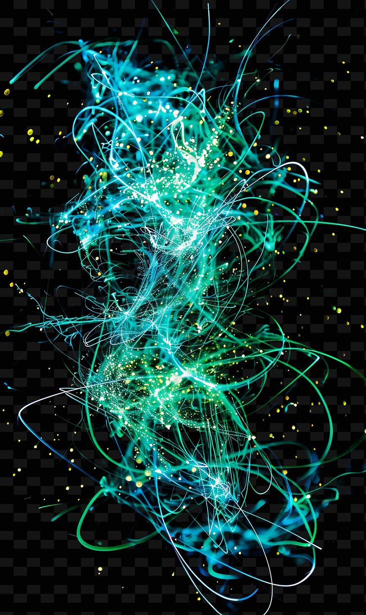 PSD cathodoluminescence with electron driven glow intense lumine png neon light effect design