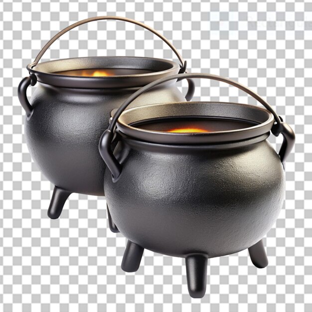 PSD cauldron halloween on transparent background