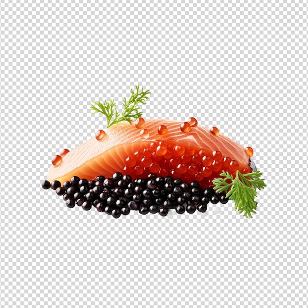 PSD caviar isolated on white