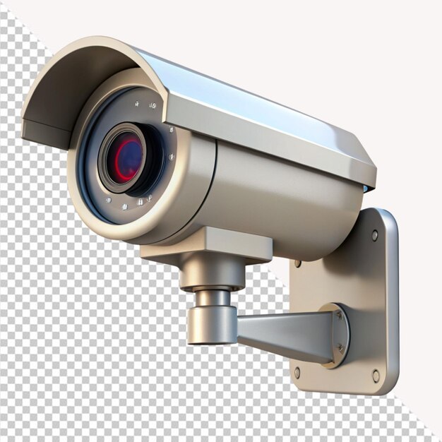 PSD cc tv camera on transparent background