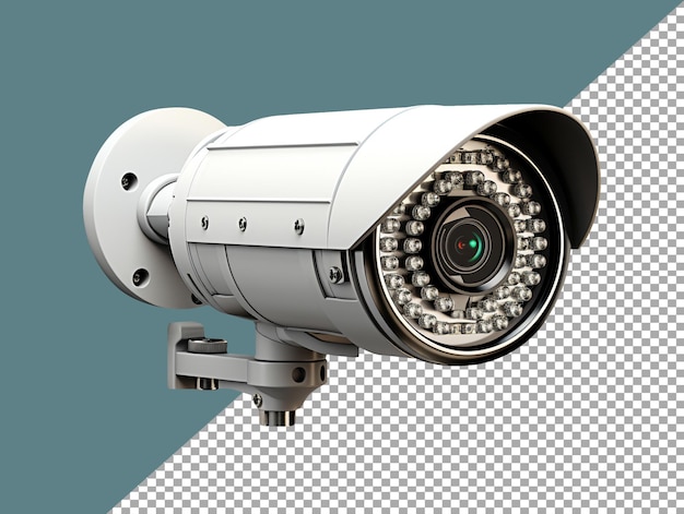 CCTV beveiligingscamera met transparante achtergrond