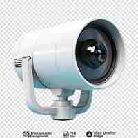 PSD cctv cameras isolated on transparent background