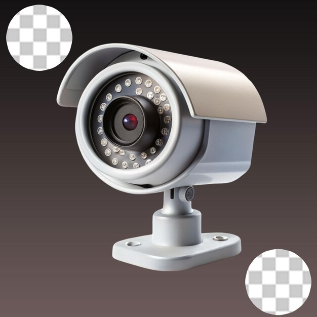 Cctv cameras on transparent background