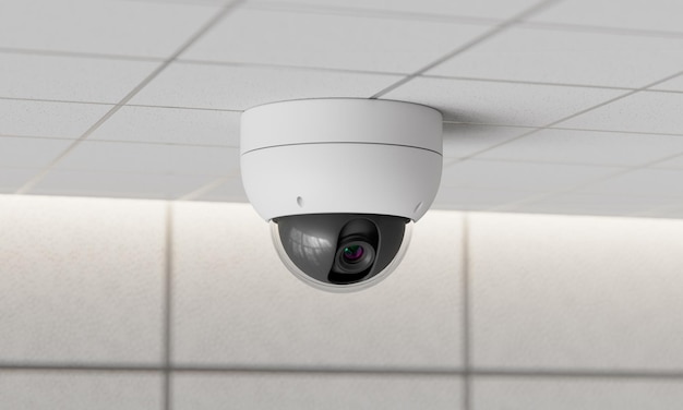 cctv security camera on the ceiling