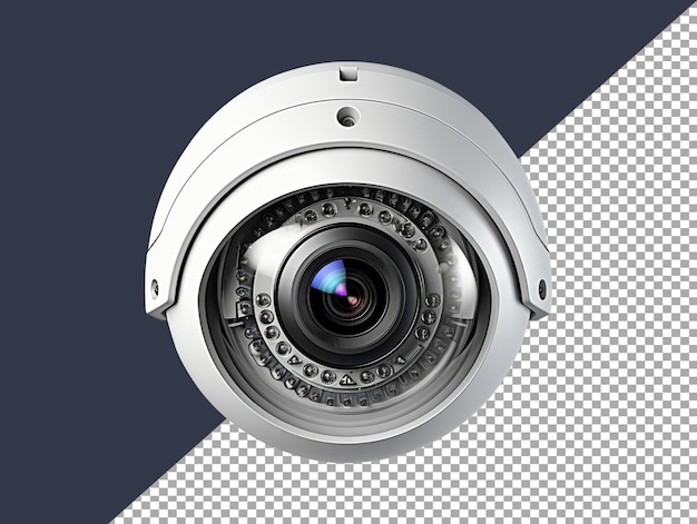 CCTV security camera with transparent background