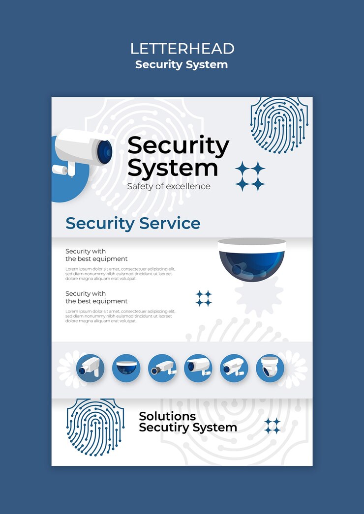 PSD cctv security template design