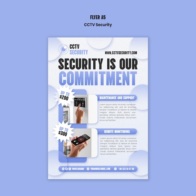 cctv security template design