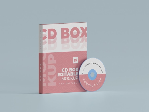 PSD cd box mockup