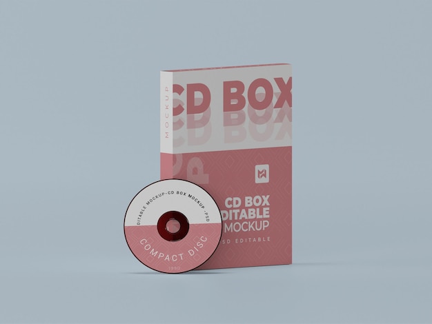 Cd box mockup