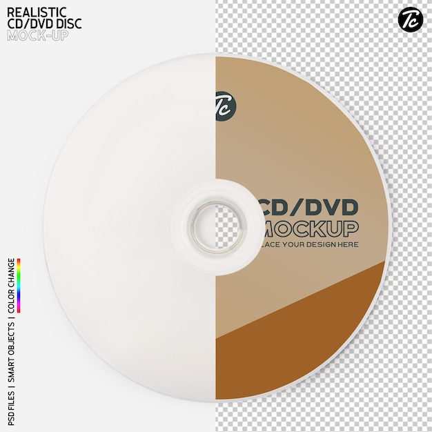Изолированный дизайн макета cd-диска