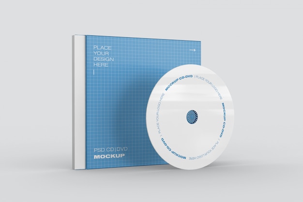 PSD cd/dvd case mockup