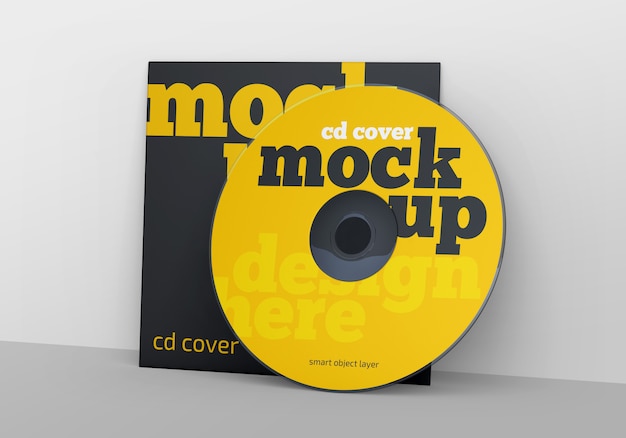 PSD cd / dvd cover mockup