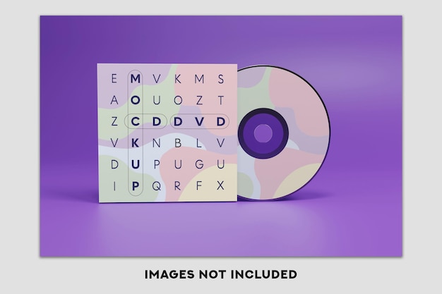 CD and DVD Disc Mockup