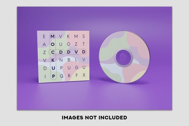 PSD cd and dvd disc mockup