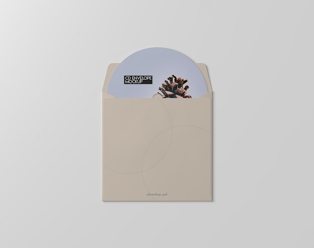 Cd busta mockup