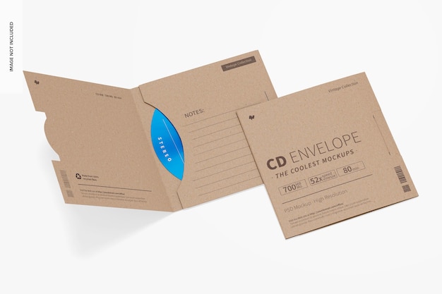 Buste per cd mockup