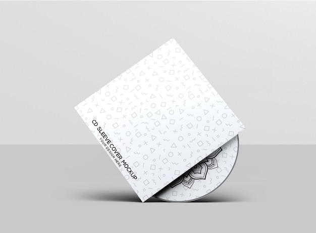 Cd sleeve cover mockup