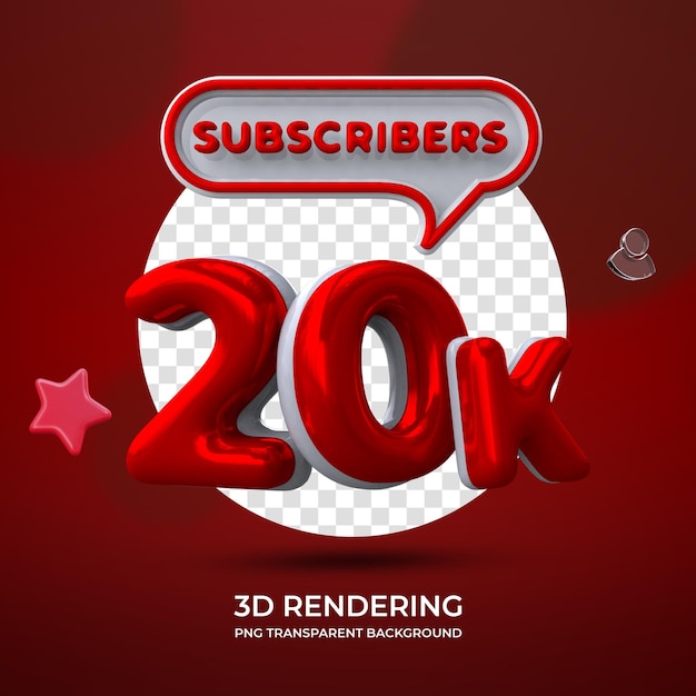 Celebration 20K Subscribers Poster Design for Social media post