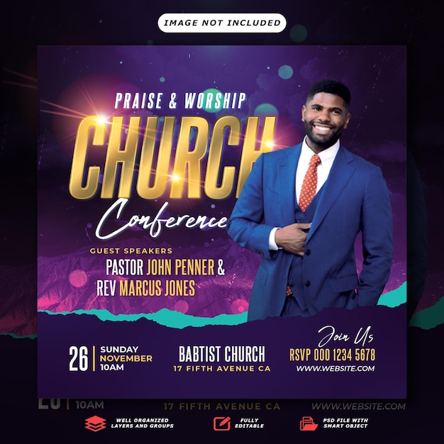 PSD celestial creations dynamic psd templates for eye catching church flyers