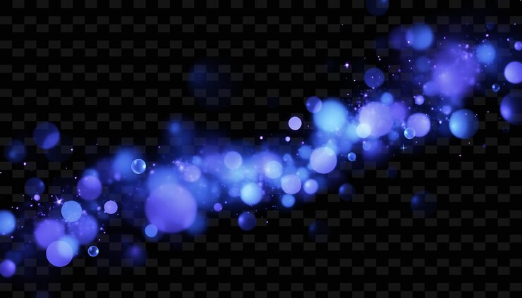 PSD celestial mirage shimmering orbs of soft heavenly blue and violet hues png sparking light texture