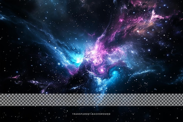 PSD celestial odyssey space galaxy star on transparent background