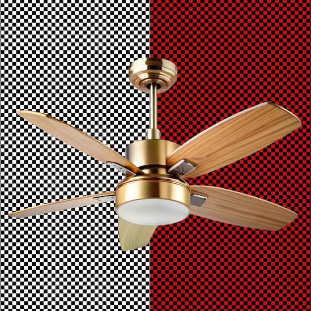 PSD celling fan on transparent background