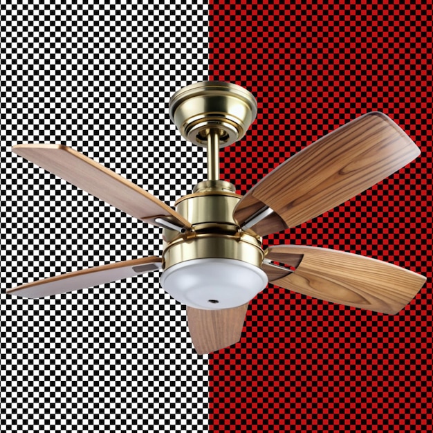 PSD celling fan on transparent background