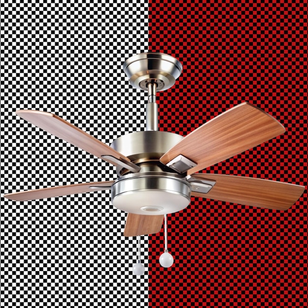 PSD celling fan on transparent background