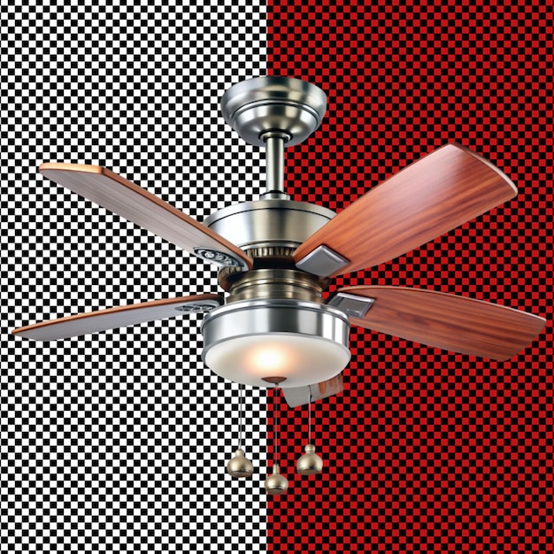 PSD celling fan on transparent background