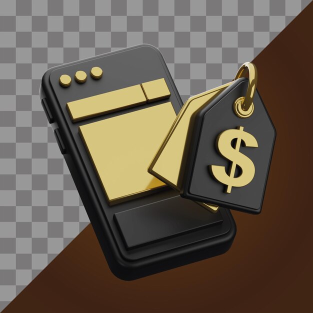 PSD cellphone price_tag