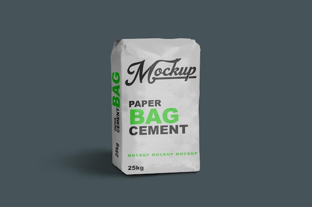 Cement bag mockup