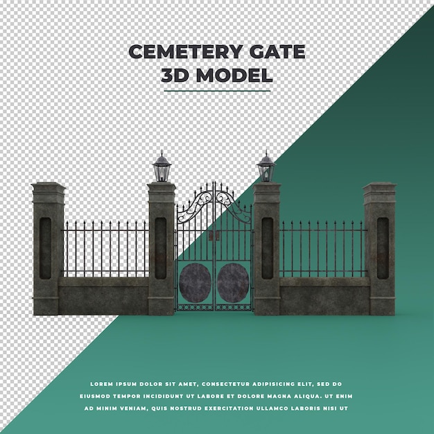 PSD cemetery gate