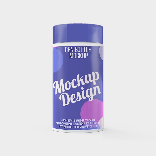 PSD cen bottle mockup