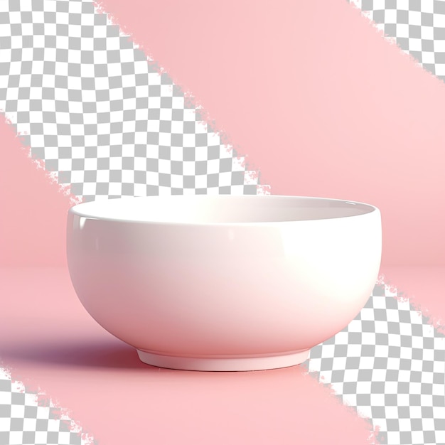 PSD ceramic bowl in contrast with transparent background