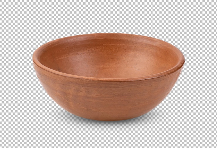 PSD ceramic bowl isolated on alpha layer