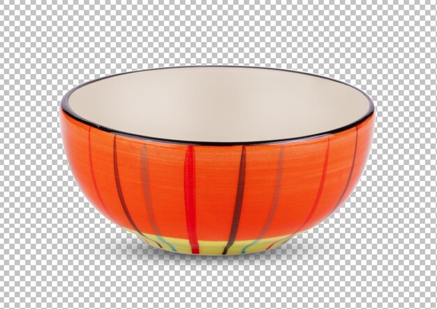 Ceramic bowl isolated on alpha layer