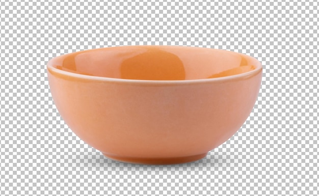 PSD ceramic bowl isolated on alpha layer