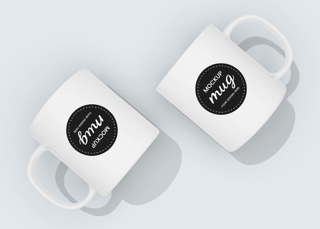 Ceramic coffee mug mockup