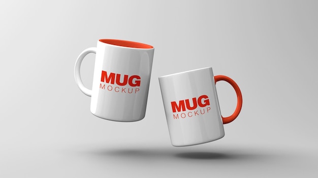 Ceramic coffee mug mockup