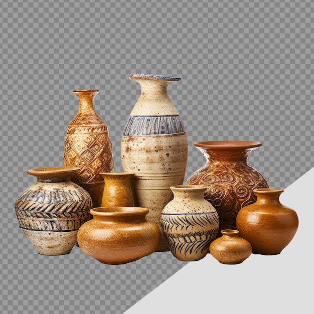 PSD ceramic craft png isolated on transparent background