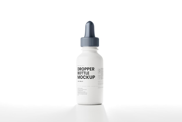 Ceramic dropper bottle mockup